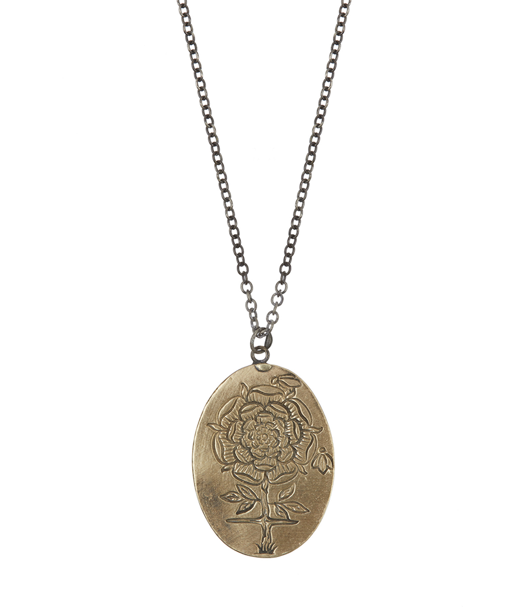 *Blooming Rose and Thorn Pendant*