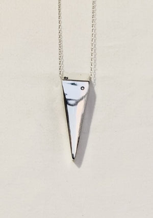 *One-of-a-Kind Triangle Bolt Pendant with Diamond