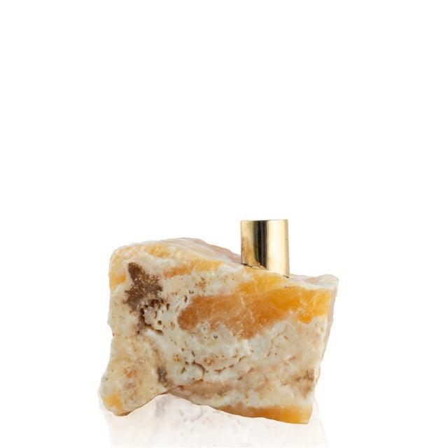 *Golden Calcite Candlestick