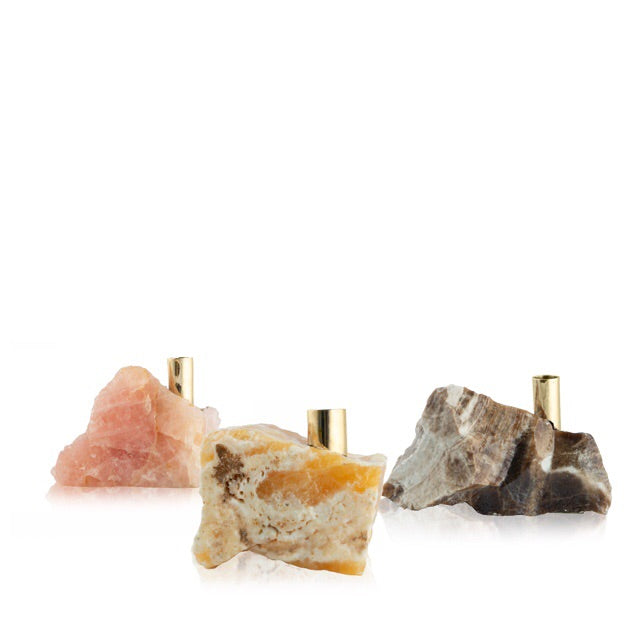 *Golden Calcite Candlestick